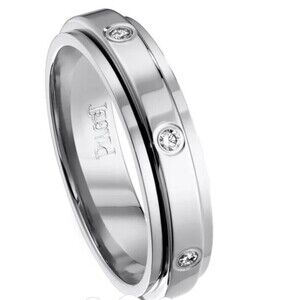 Piaget Possession ring 18k white gold, 7 diamonds  size 54 with papers